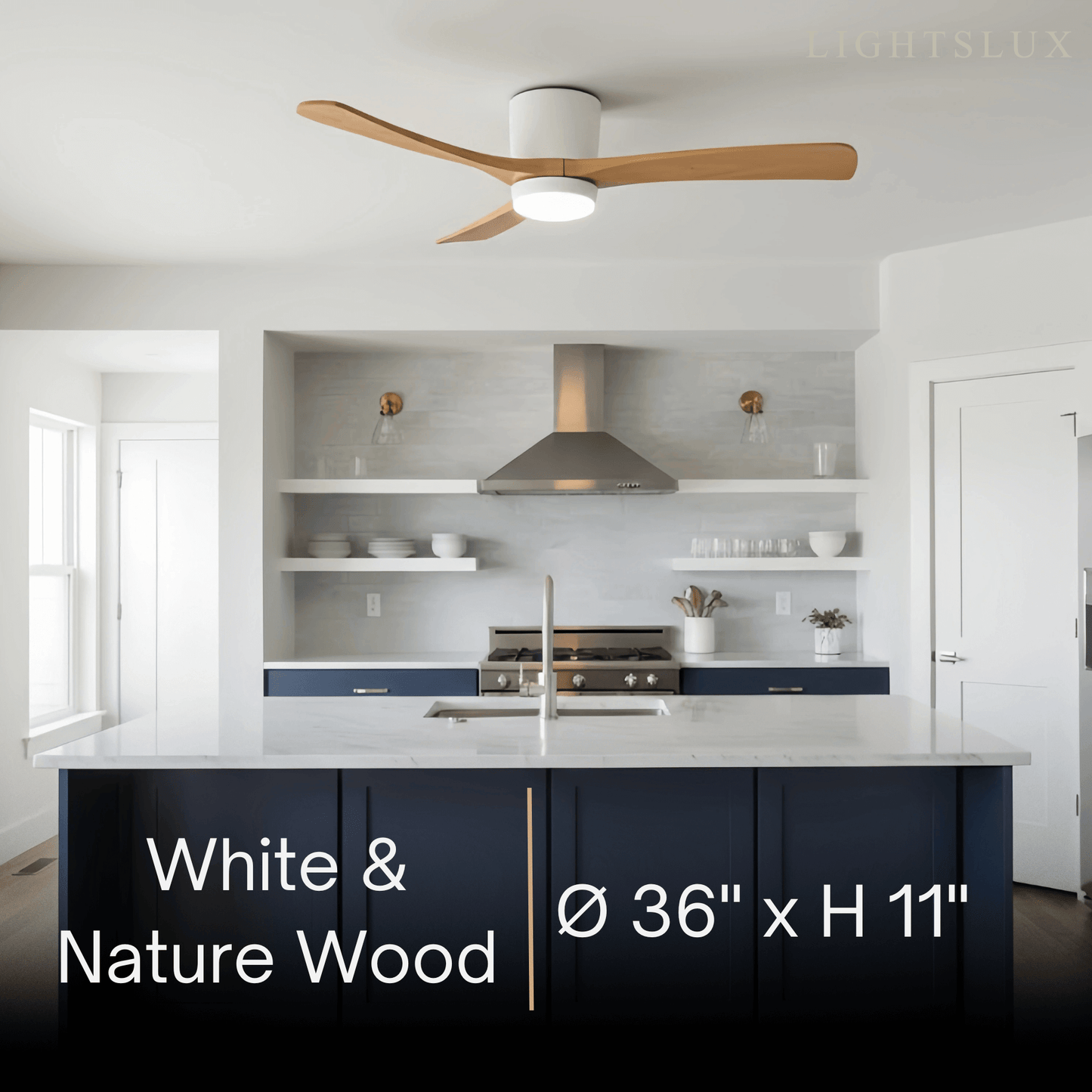 Lunara Nordic Ceiling Fan Light
