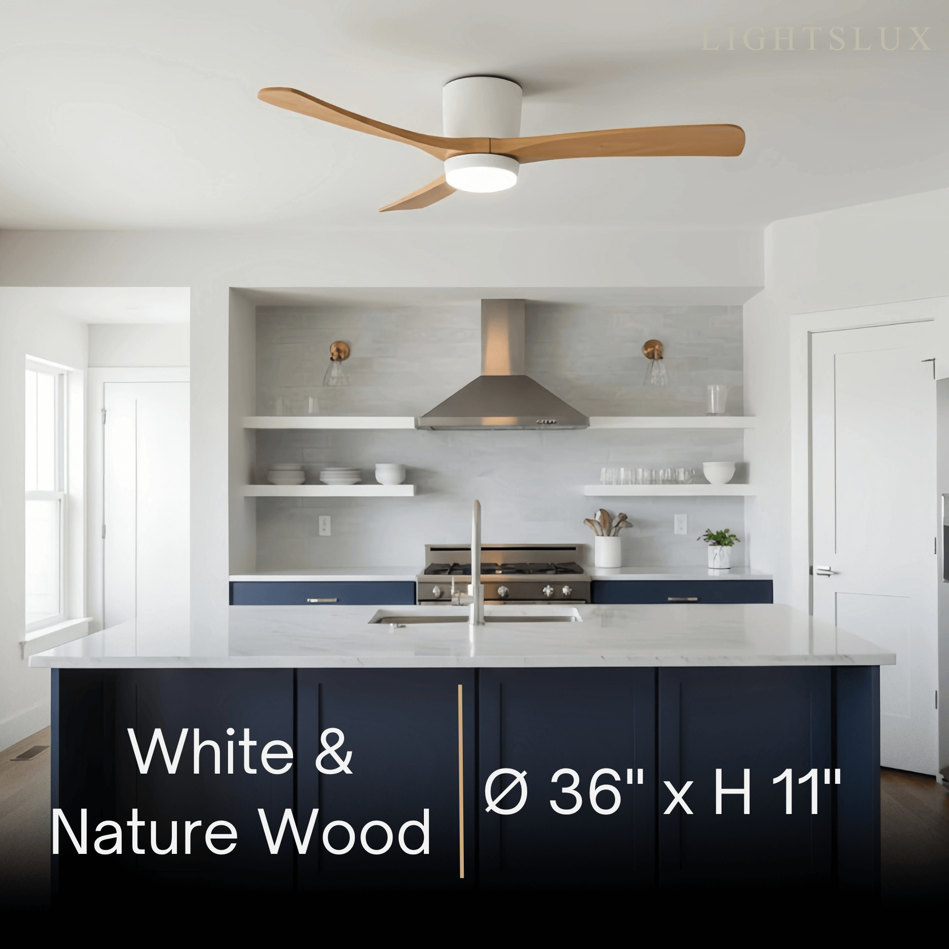 Lunara Nordic Ceiling Fan Light