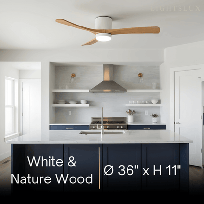 Lunara Nordic Ceiling Fan Light