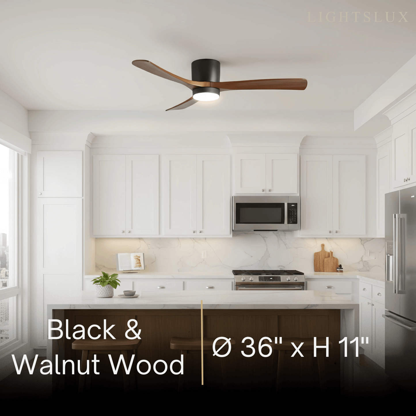 Lunara Nordic Ceiling Fan Light