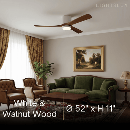 Lunara Nordic Ceiling Fan Light