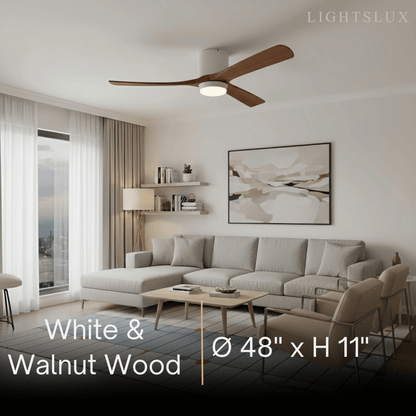 Lunara Nordic Ceiling Fan Light