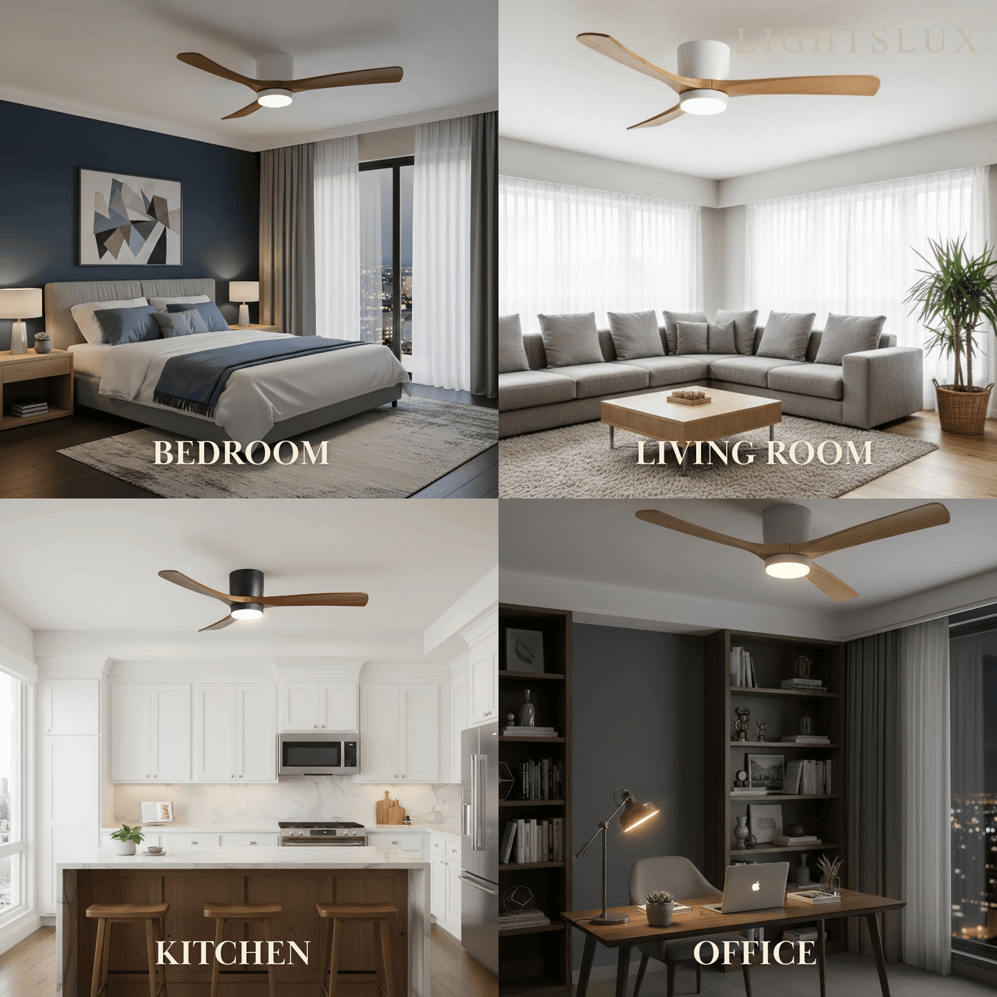 Lunara Nordic Ceiling Fan Light