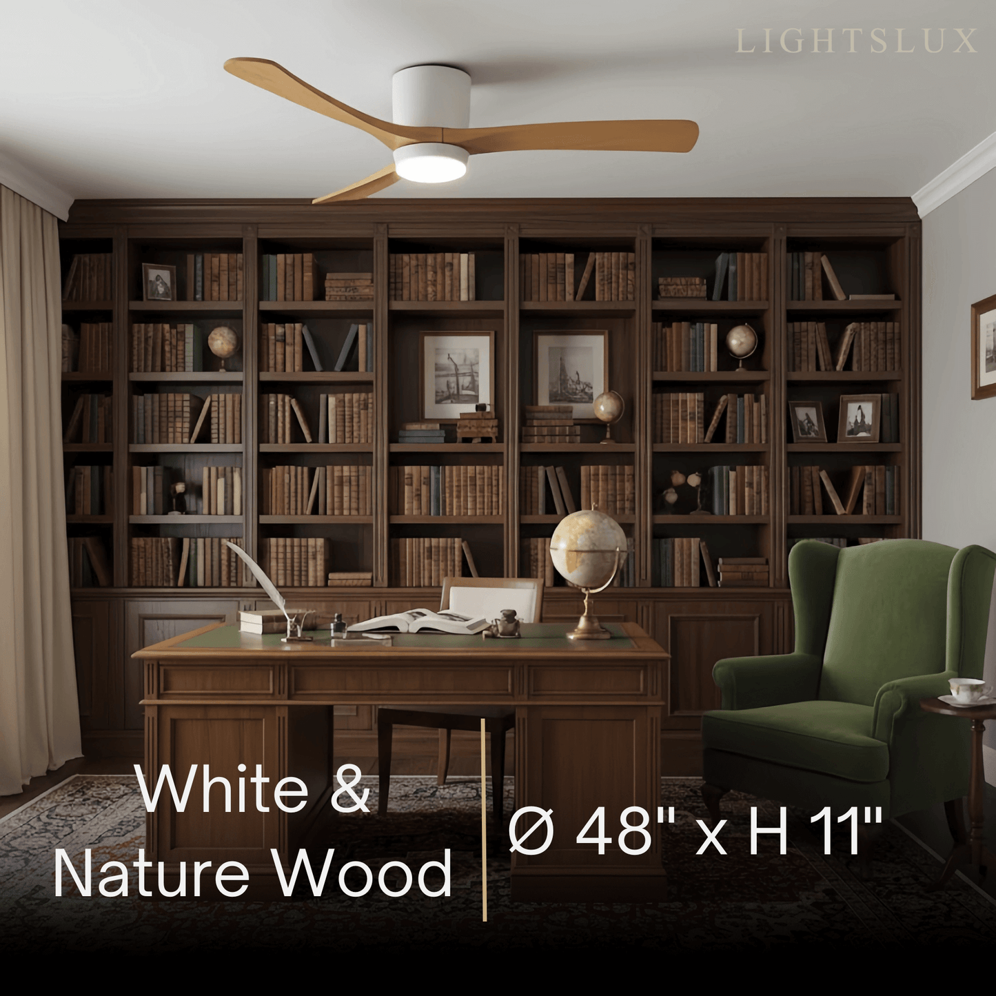 Lunara Nordic Ceiling Fan Light