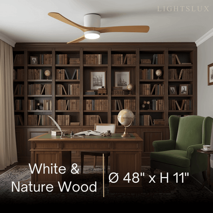 Lunara Nordic Ceiling Fan Light