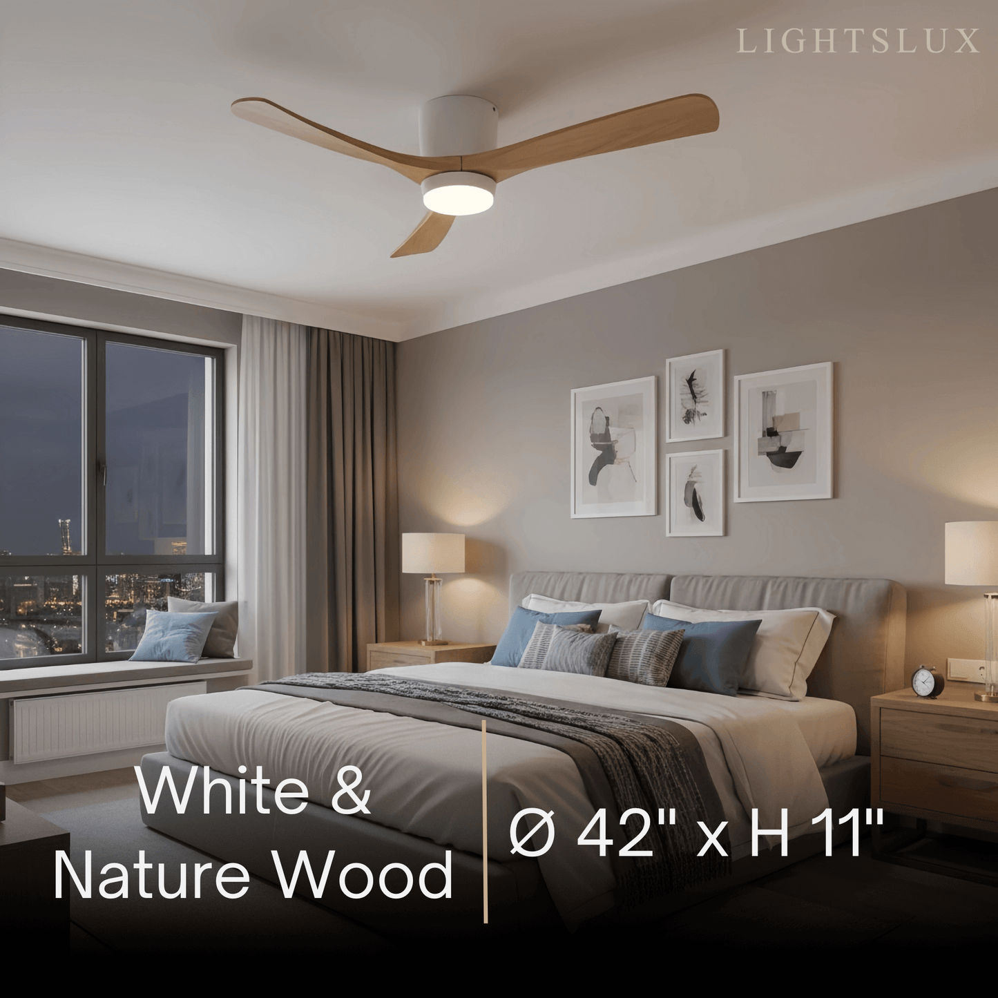 Lunara Nordic Ceiling Fan Light