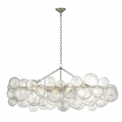 Modern Chandelier – Bubble Etched Glass 
