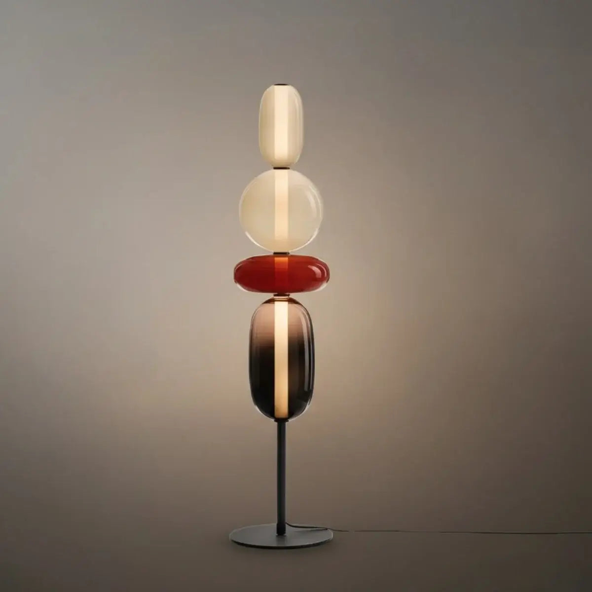 Prisma Modern Floor Lamp – Hand-Blown Crystal Interactive Design
