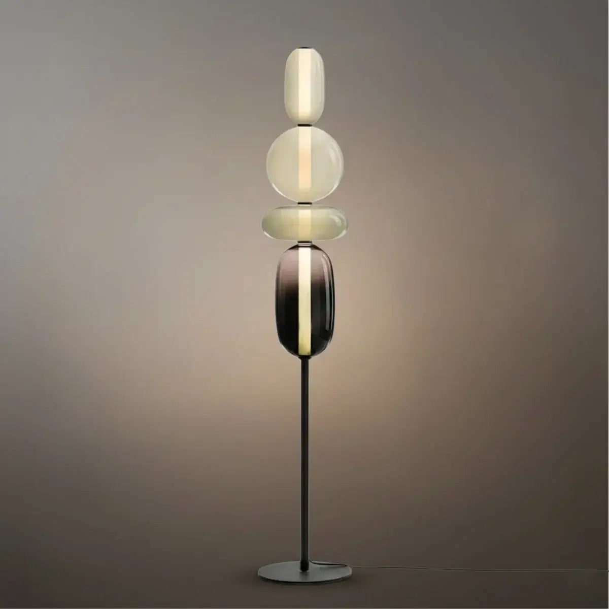 Prisma Modern Floor Lamp – Hand-Blown Crystal Interactive Design