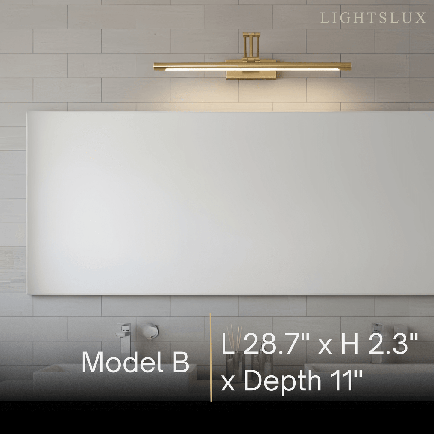 Arcato Modern Adjustable Wall Lamp — Polished Brass Integrated LED