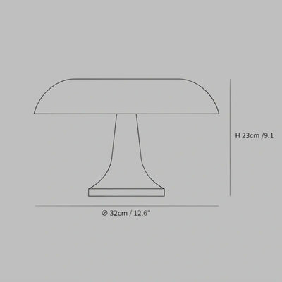 Mahara Mid-Century Modern Mushroom Table Lamp