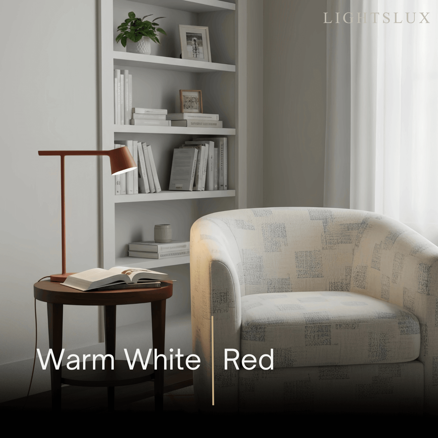 Minimalist Adjustable Table Lamp — Opal Acrylic 