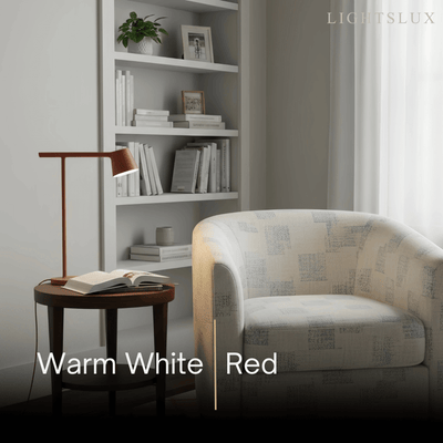 Minimalist Adjustable Table Lamp — Opal Acrylic 