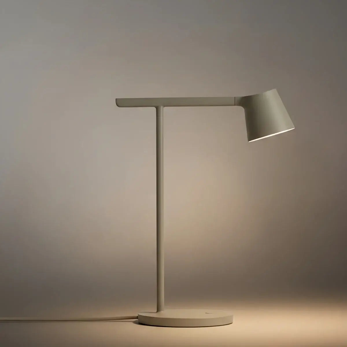 Minimalist Adjustable Table Lamp — Opal Acrylic 