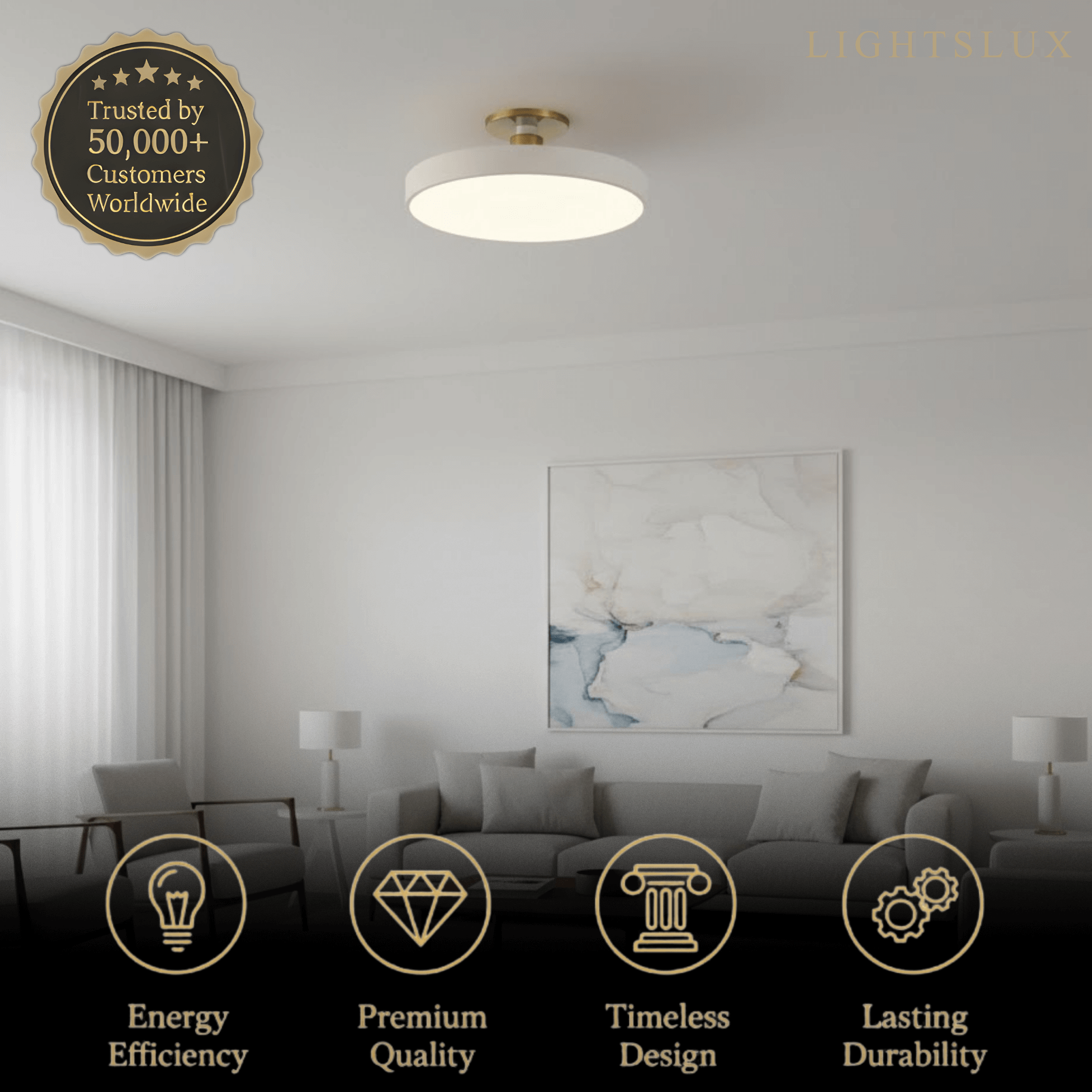 Modern Flush Mount Ceiling Light