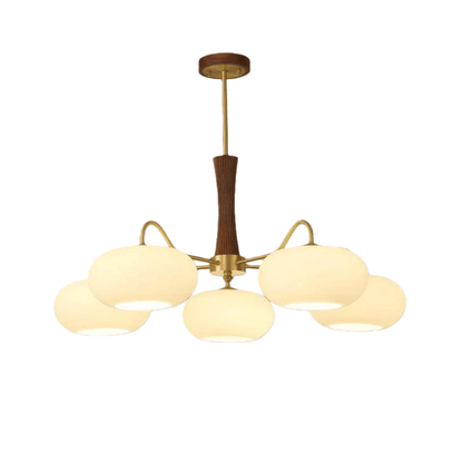 Modern Moon Pendant Light – Mulberry Silk White
