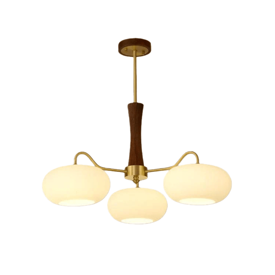 Modern Moon Pendant Light – Mulberry Silk White