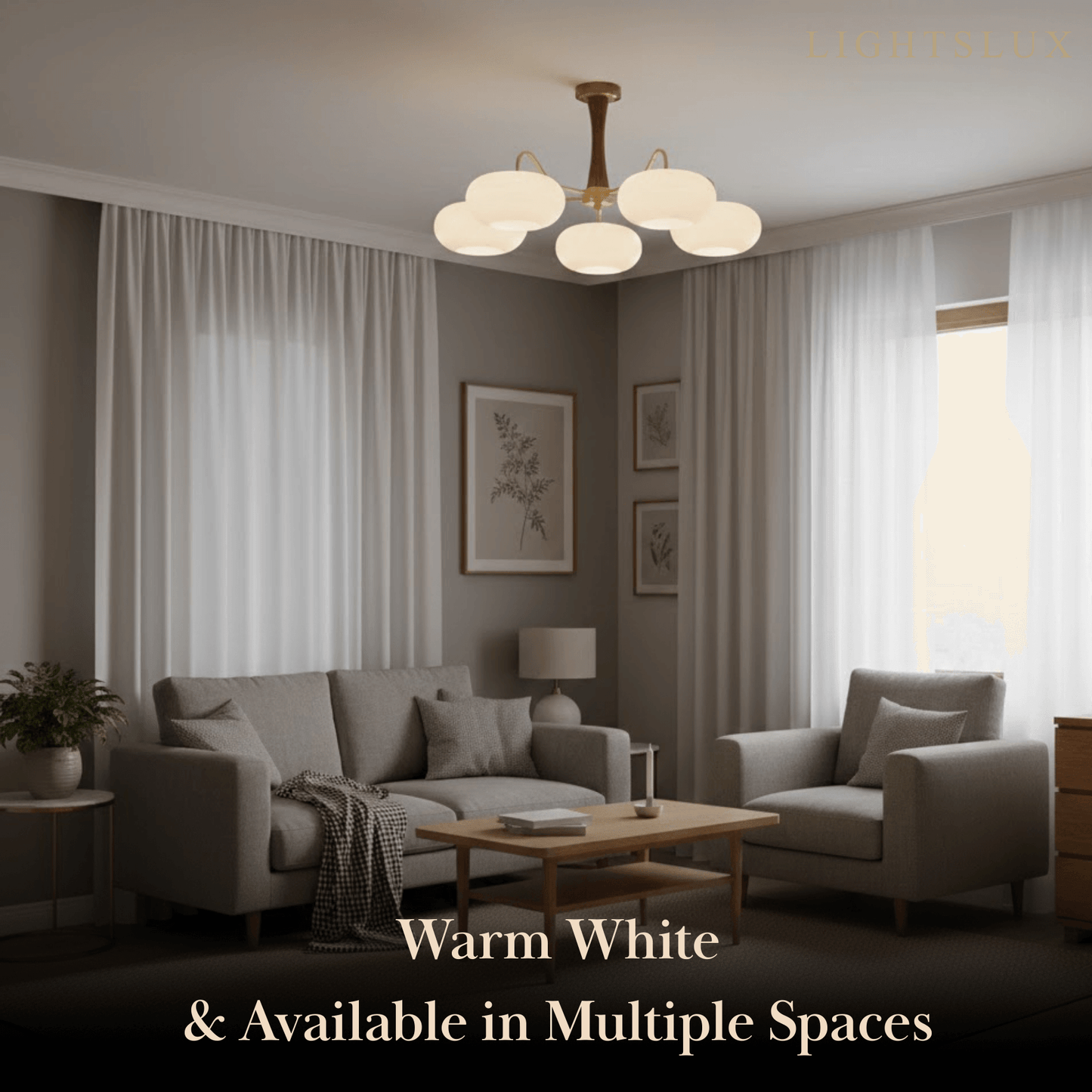 Pendant Light – Mulberry Silk White Globe Ceiling Lamp for Living Room