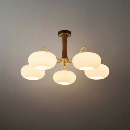 Pendant Light – Mulberry Silk White Globe Ceiling Lamp for Living Room