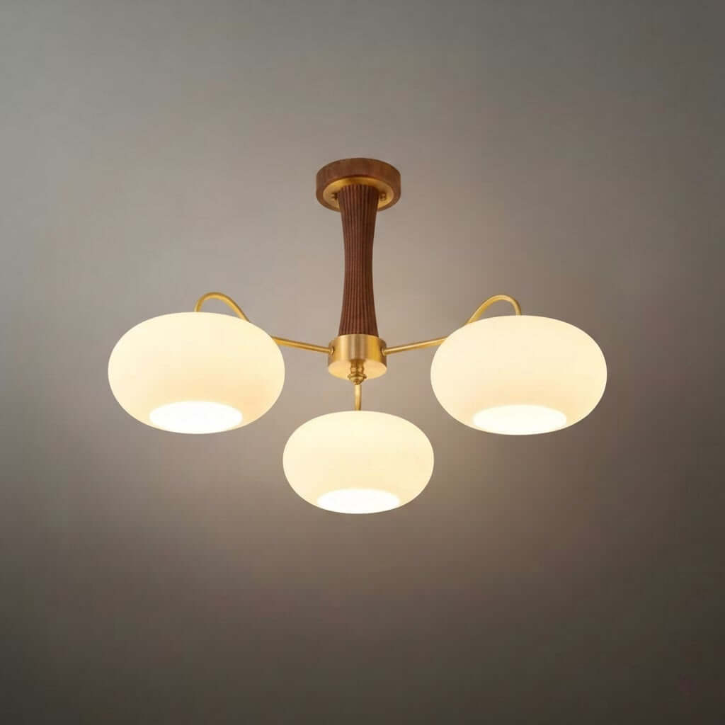 Pendant Light – Mulberry Silk White Globe Ceiling Lamp for Living Room