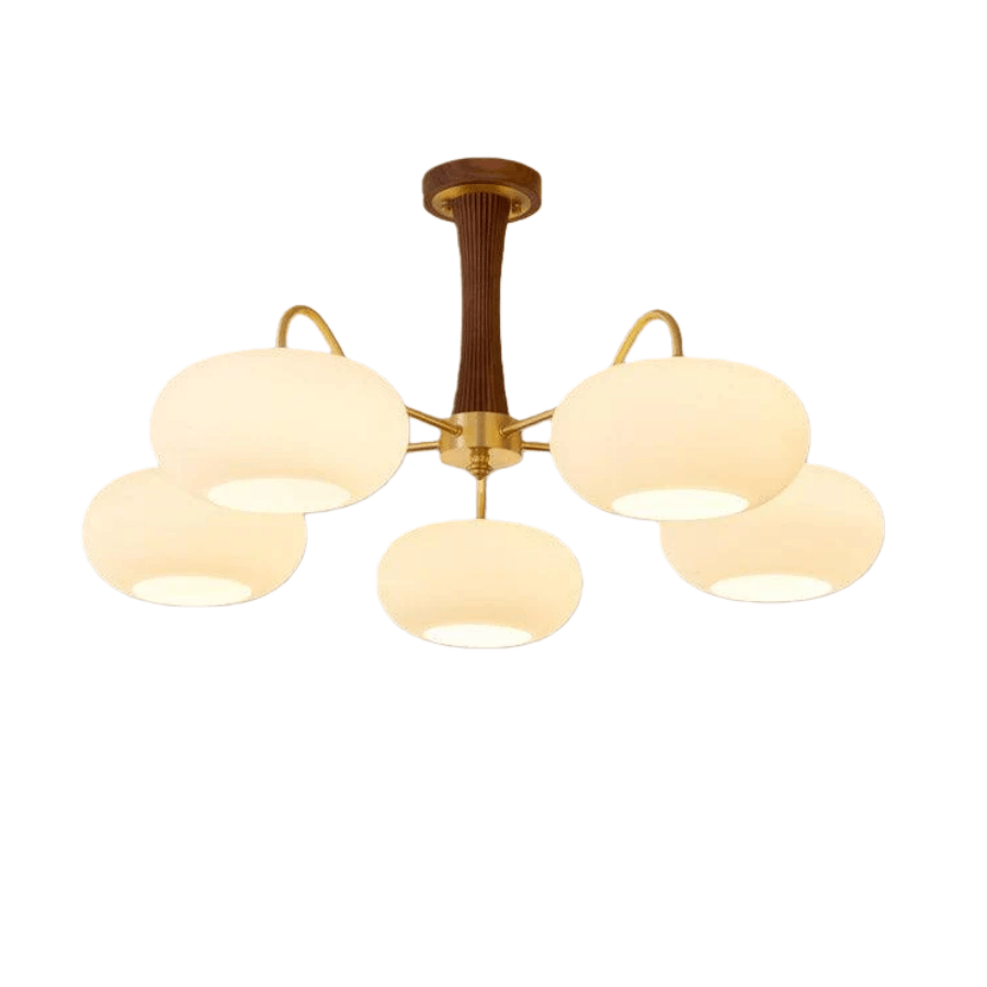 Modern Moon Pendant Light – Mulberry Silk White