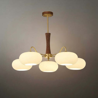 Pendant Light – Mulberry Silk White Globe Ceiling Lamp for Living Room