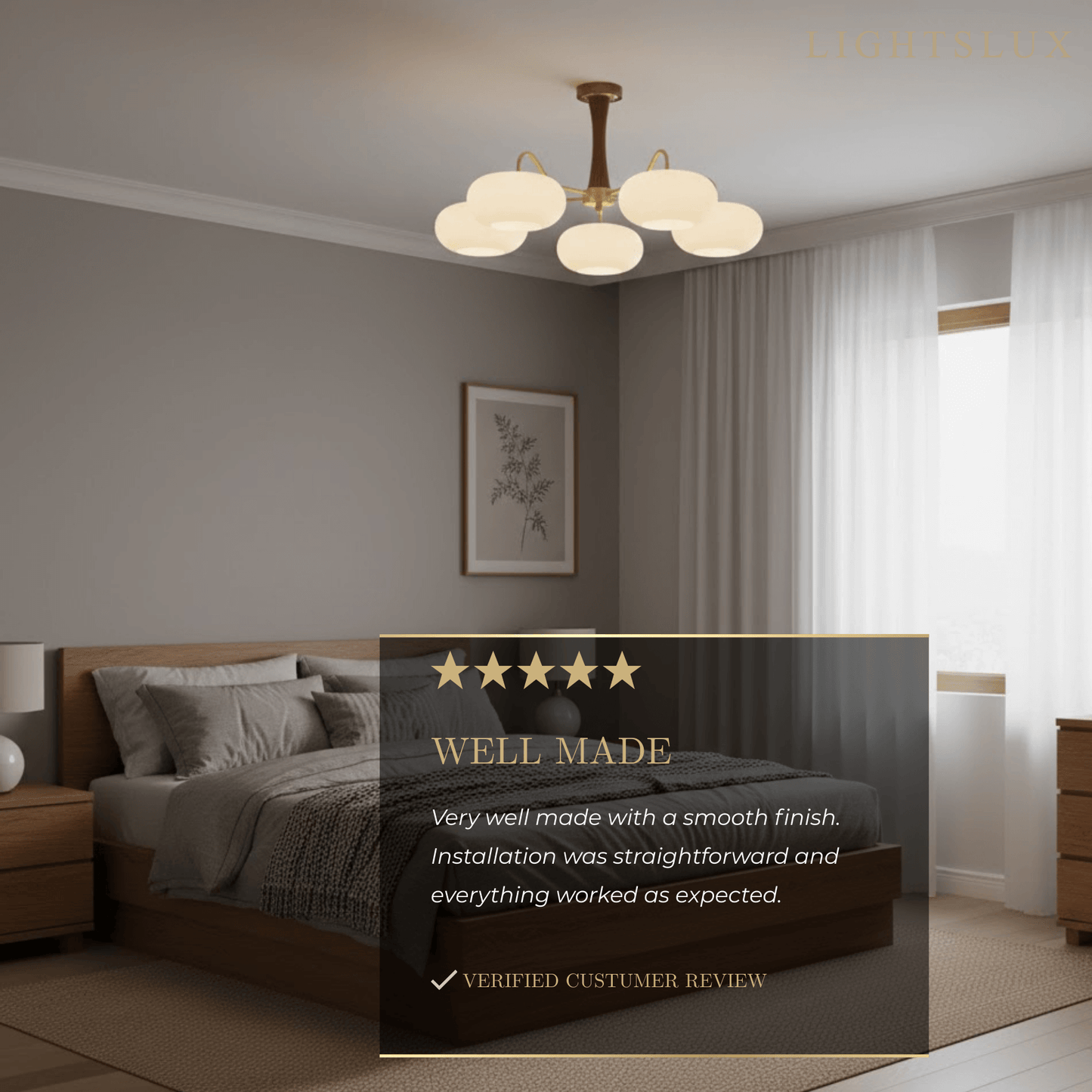 Pendant Light – Mulberry Silk White Globe Ceiling Lamp for Living Room
