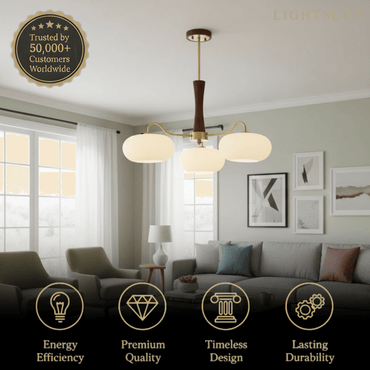 Pendant Light – Mulberry Silk White Globe Ceiling Lamp for Living Room