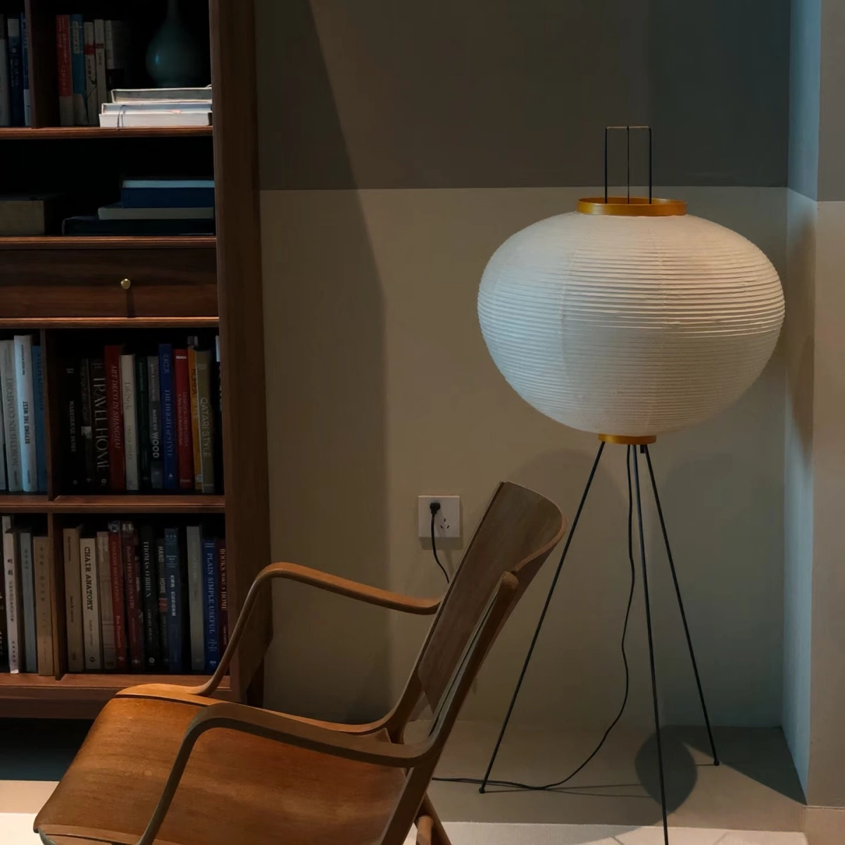 Japanese Floor Lamp – Mulberry Paper Lantern Light 