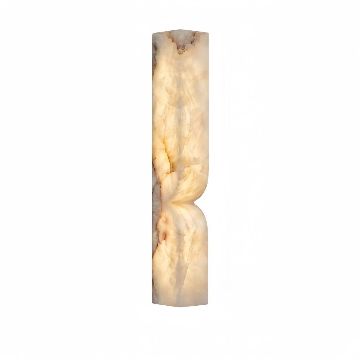 Moderne Alabaster-Wandleuchte – LED-Steinwandleuchte in Gold oder Schwarz für Wohnzimmer