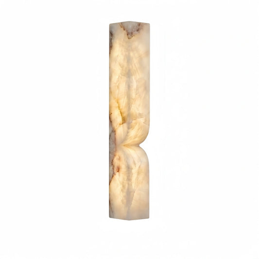 Moderne Alabaster-Wandleuchte – LED-Steinwandleuchte in Gold oder Schwarz für Wohnzimmer