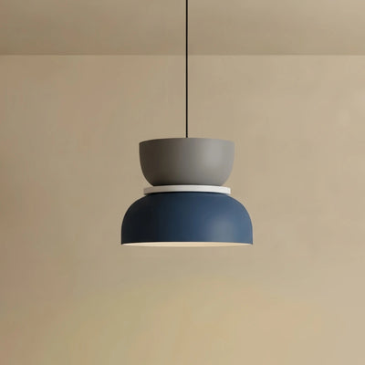 Morandia Art Deco Contrast Color Pendant Light - Metal Design 
