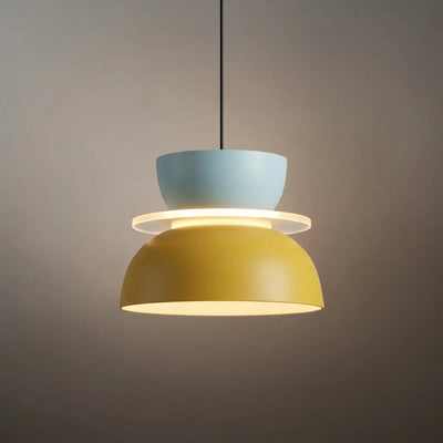 Morandia Art Deco Contrast Color Pendant Light - Metal