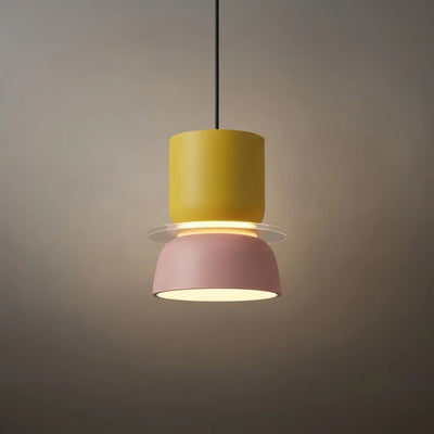 Morandia Art Deco Contrast Color Pendant Light - Metal Design for Dining Room