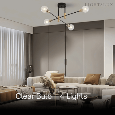 Modern Branching Chandelier 