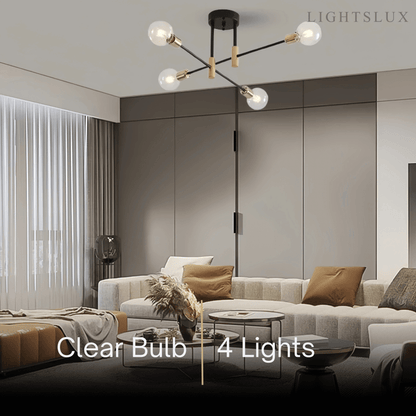 Modern Branching Chandelier 