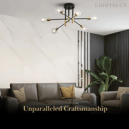 Modern Branching Chandelier 