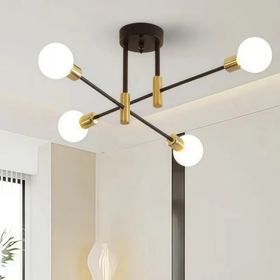 Modern Branching Chandelier 