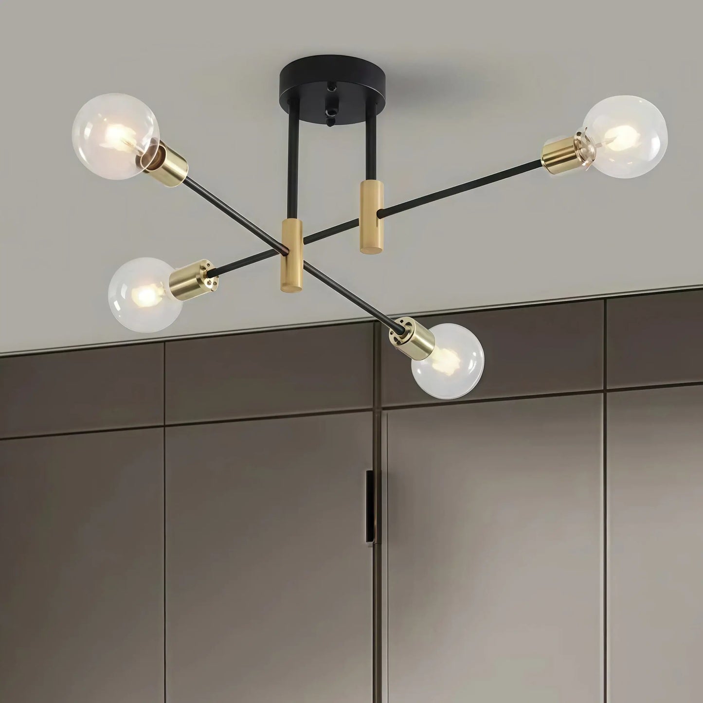 Modern Branching Chandelier 
