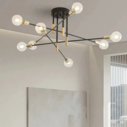 Modern Branching Chandelier 