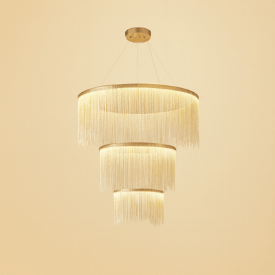 Pendant Light –Gold/Silver/Rose Gold Metal Finish for Living Room