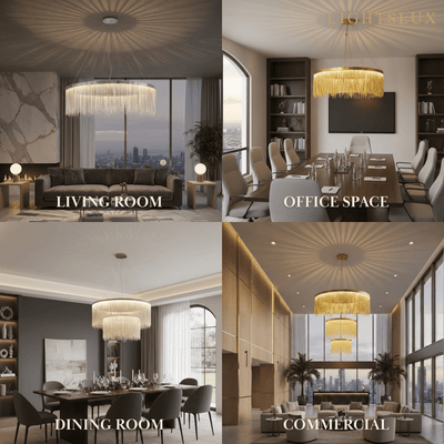 Royal Pendant Light –Gold/Satin Nickel Metal Finish