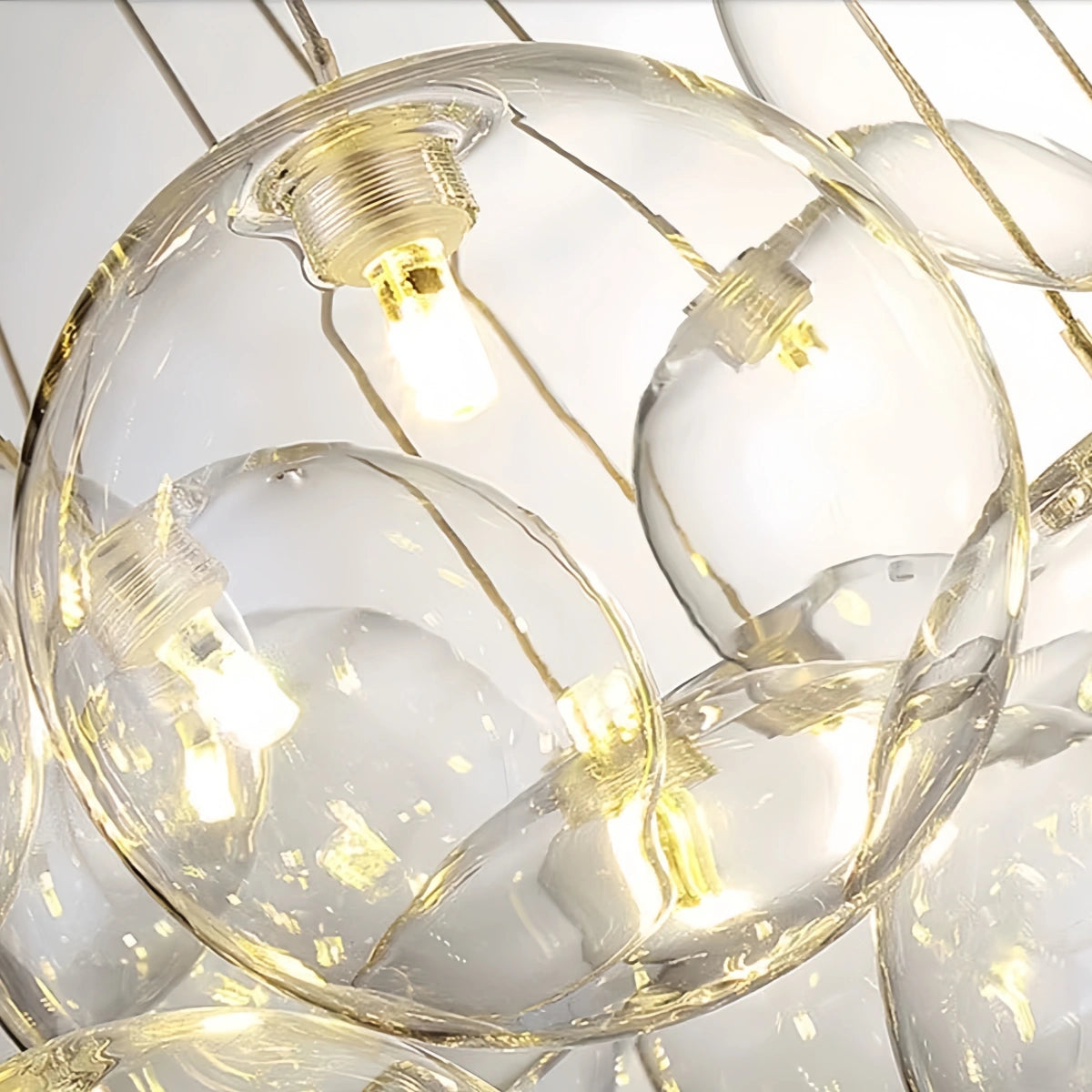Designer Bubble Pendant Light — Clear Glass