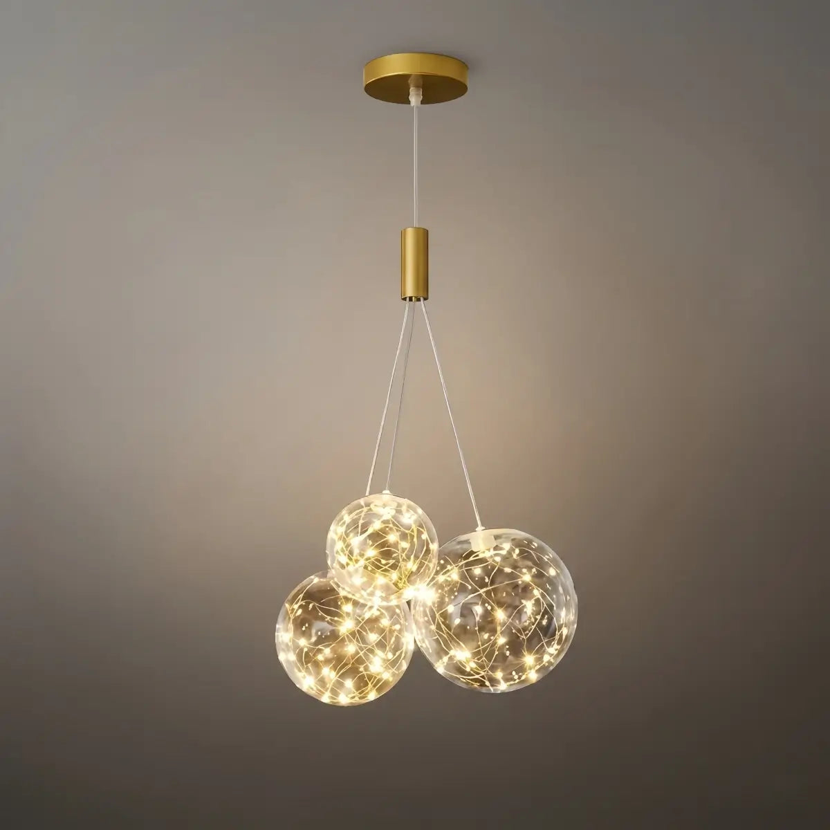Designer Bubble Pendant Light — Clear Glass