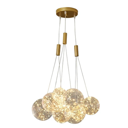 Designer Bubble Pendant Light — Clear Glass