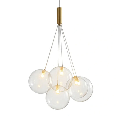 Designer Bubble Pendant Light — Clear Glass