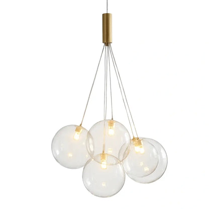 Designer Bubble Pendant Light — Clear Glass