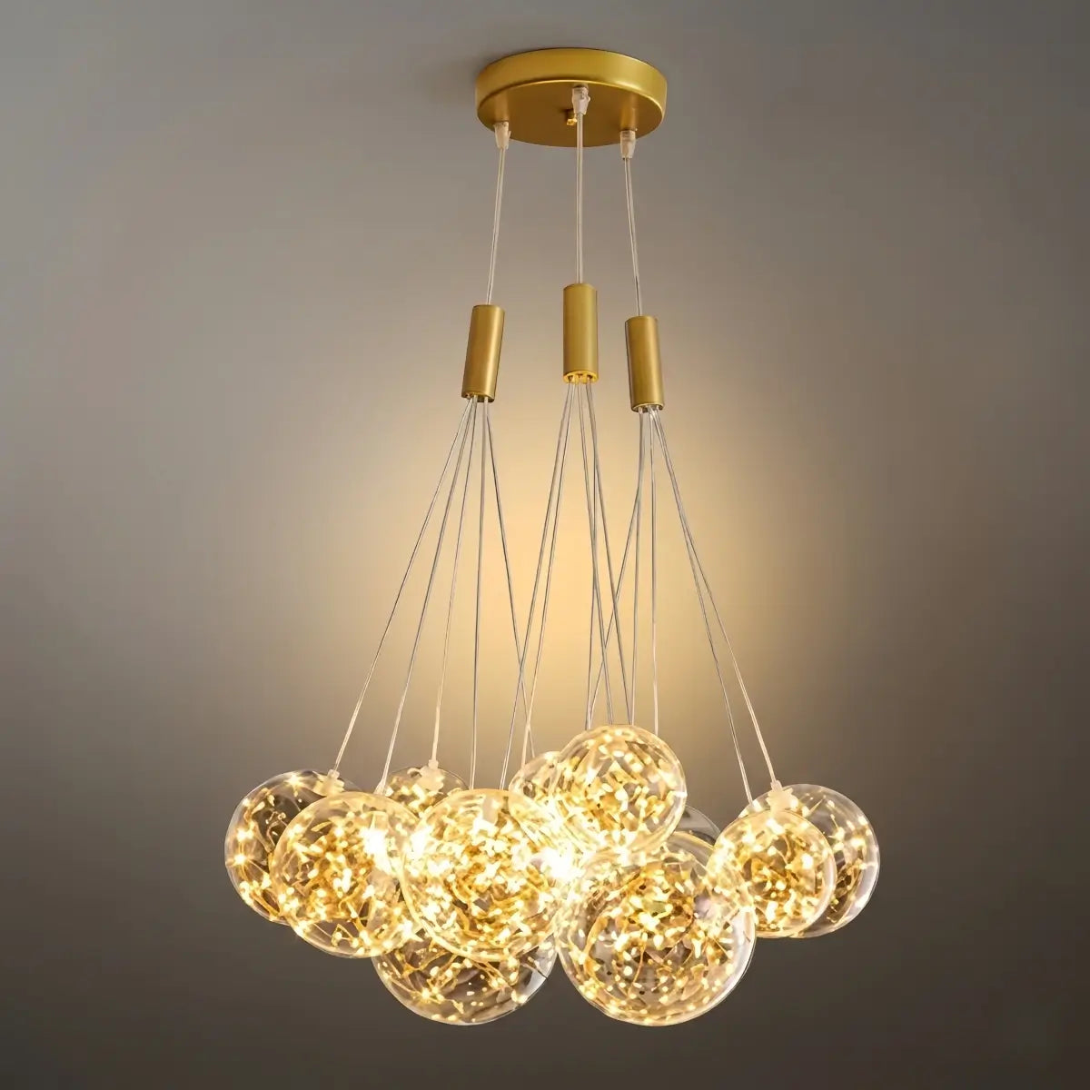 Designer Bubble Pendant Light — Clear Glass