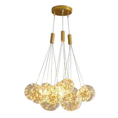 Designer Bubble Pendant Light — Clear Glass