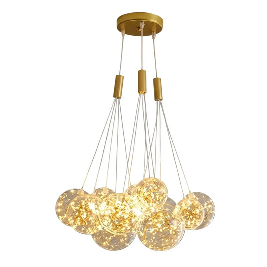 Designer Bubble Pendant Light — Clear Glass